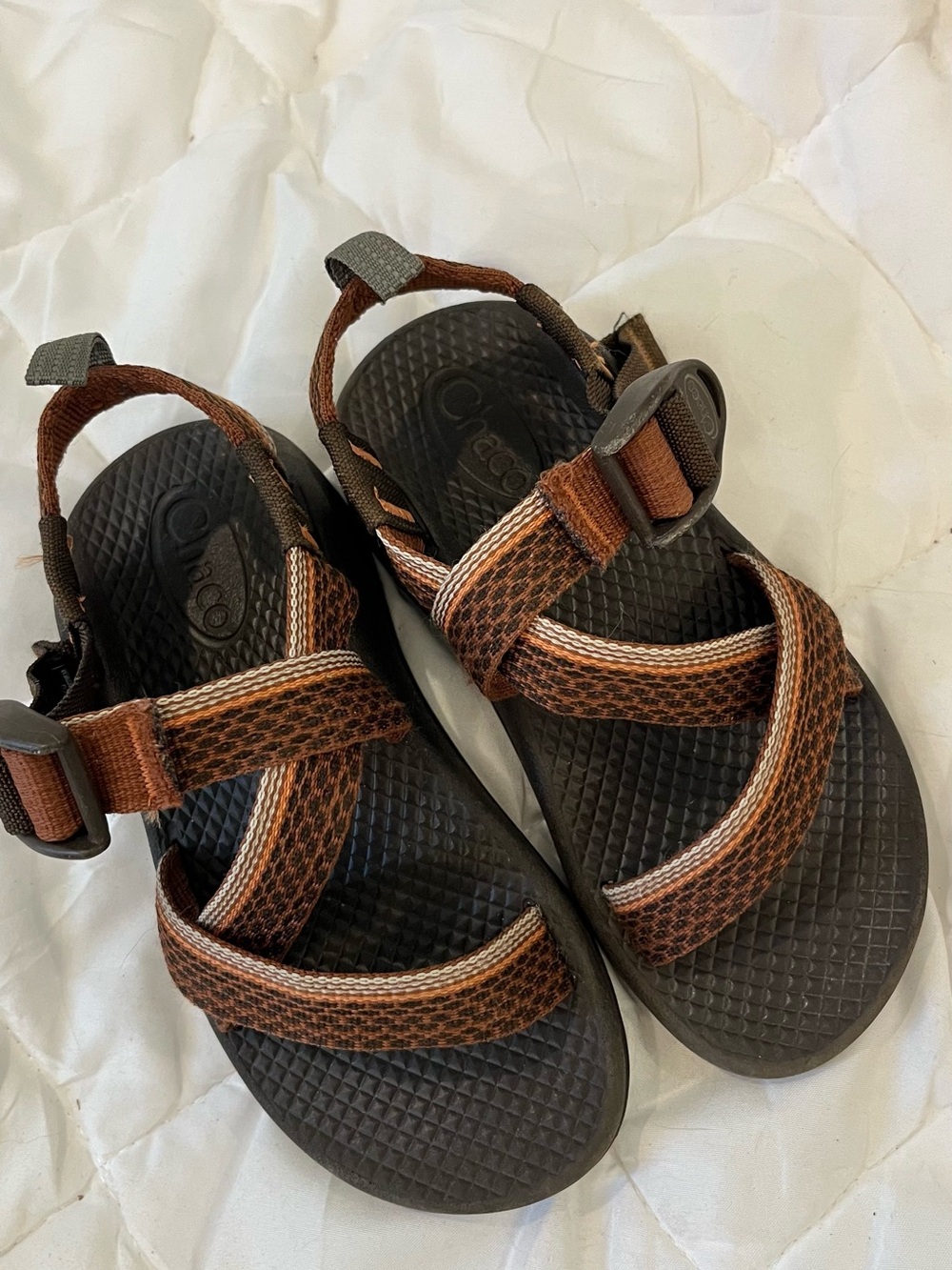 Chaco Kids Brown & Black Adjustable Strappy Sandals